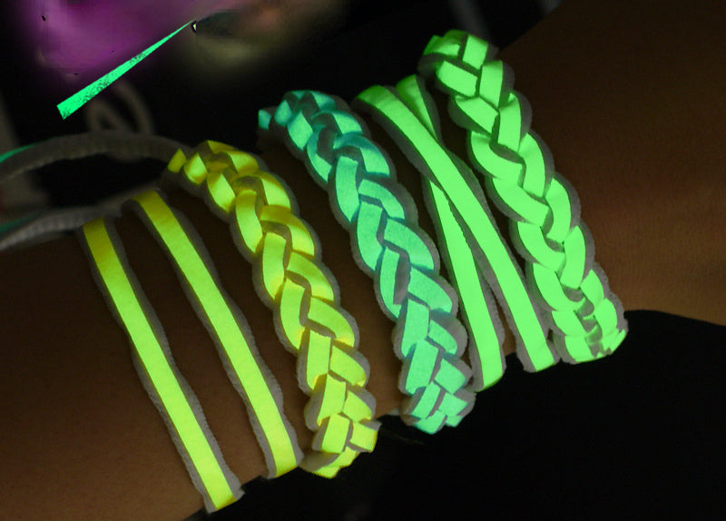 Laser luminous shoelaces