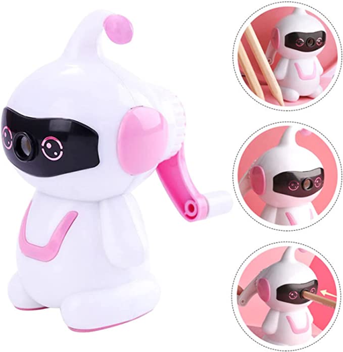 Cartoon robot pencil sharpener