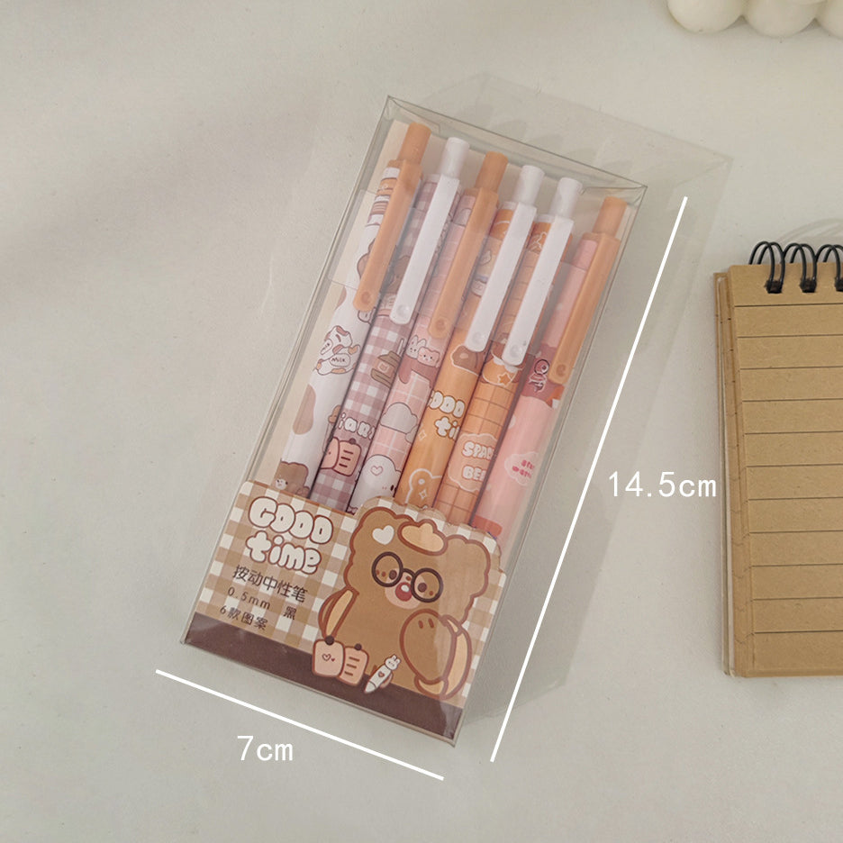 Cartoon unisex pen 0.5mm (6pcs/box)