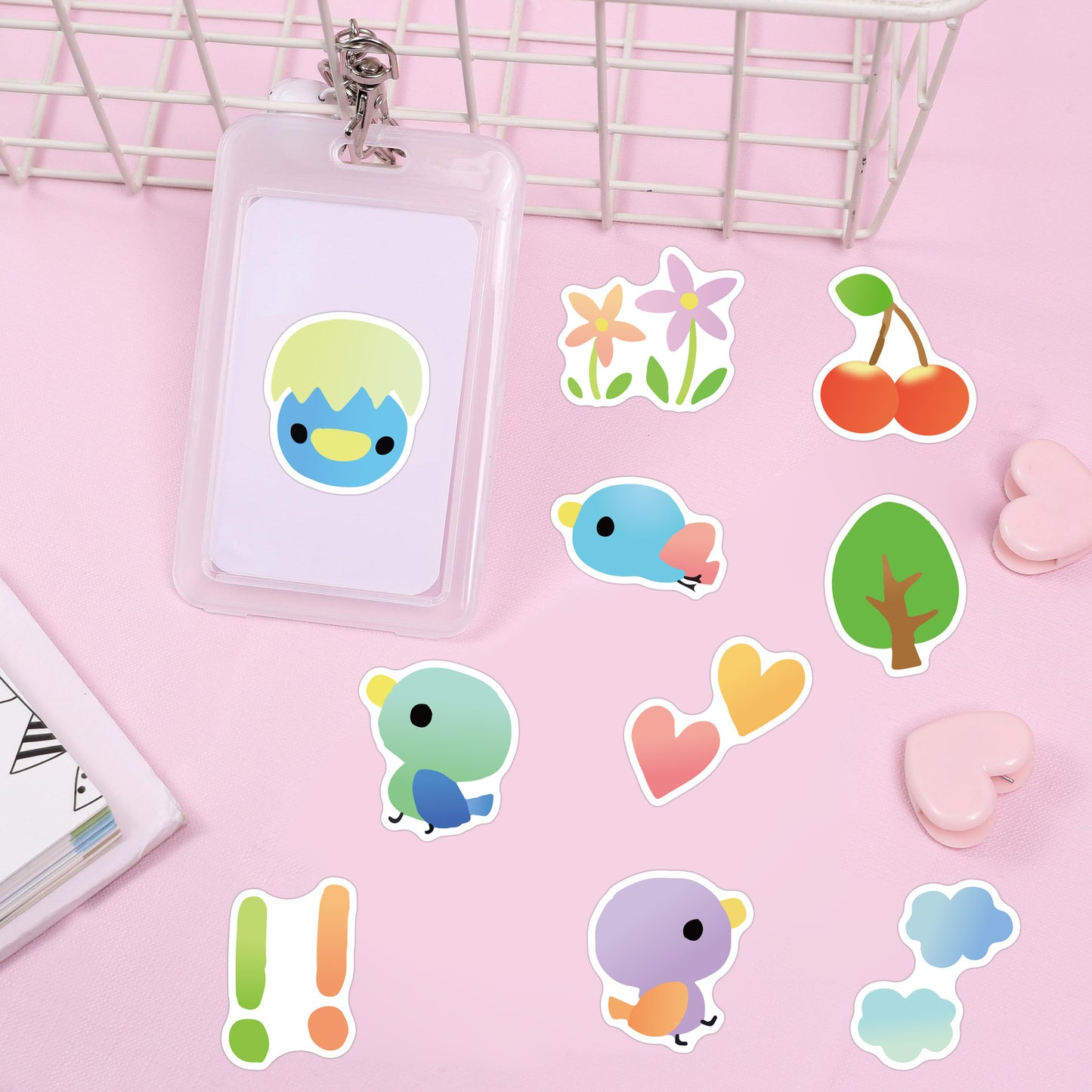 Cartoon colourful birdsong stickers (40pcs)