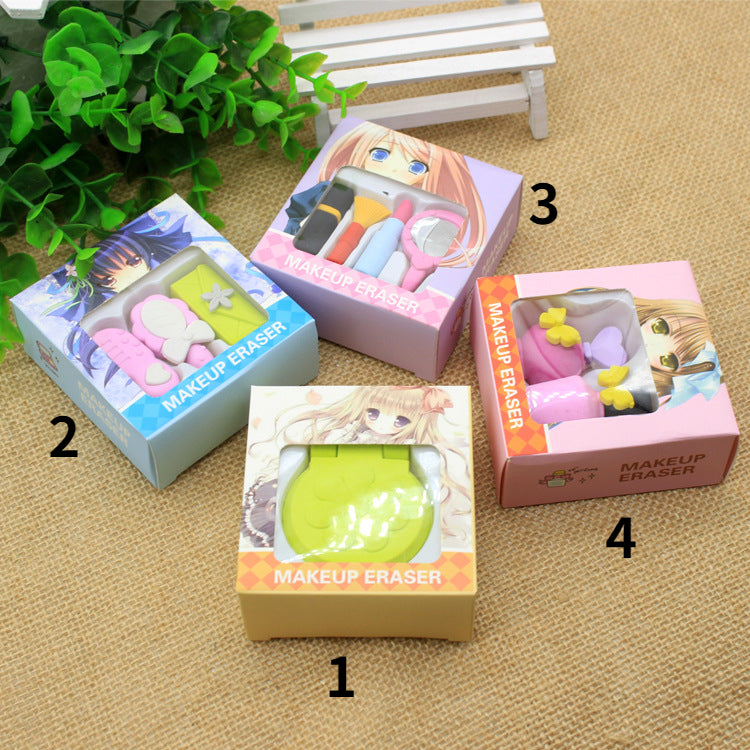 Creative gift boxed cosmetic erasers