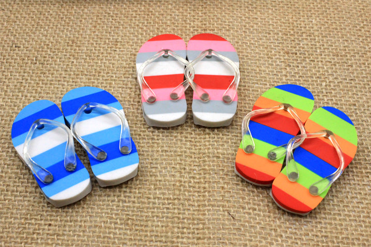 Creative cartoon flip-flop shape eraser(a pair)