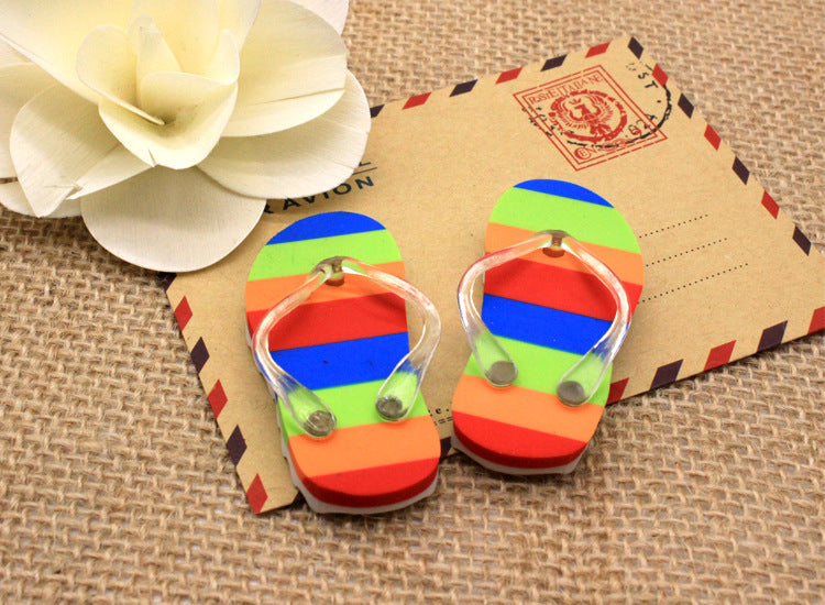 Creative cartoon flip-flop shape eraser(a pair)