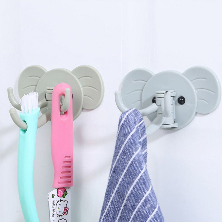 Cute elephant hanging sticky hooks (3pcs/set)