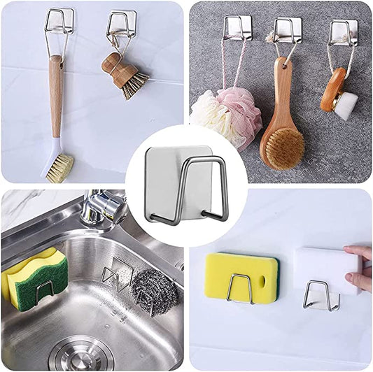 Stainless steel sink storage hook 2pcs