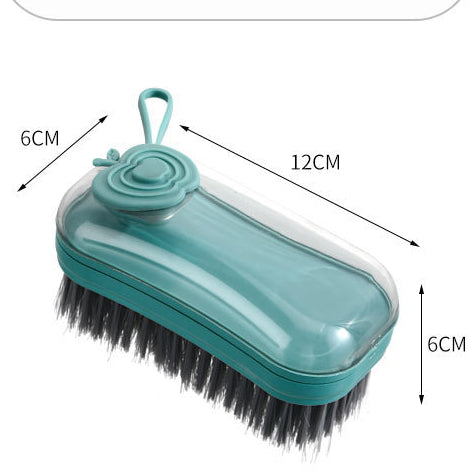 Soft bristle multifunctional plus liquid cleaning brush