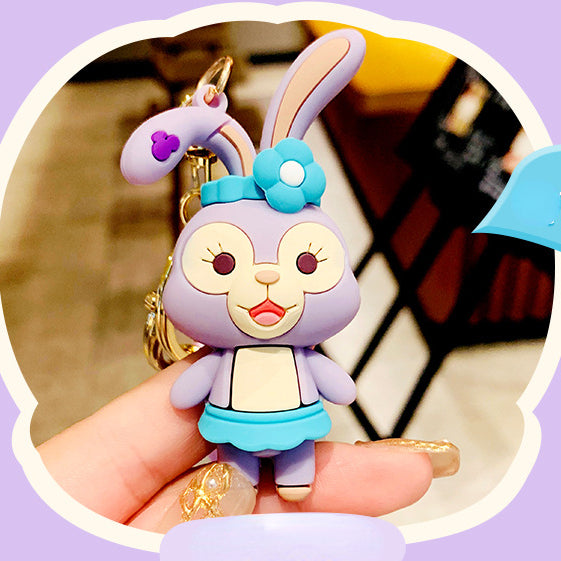 Cute fashion rabbit keychain charm（Random style）