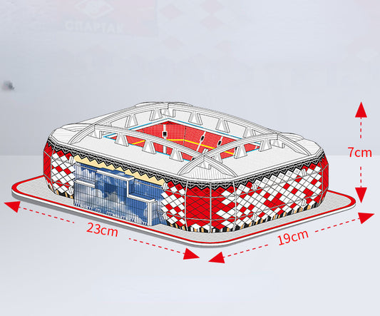 Stereo model gymnasium paper 3D puzzle