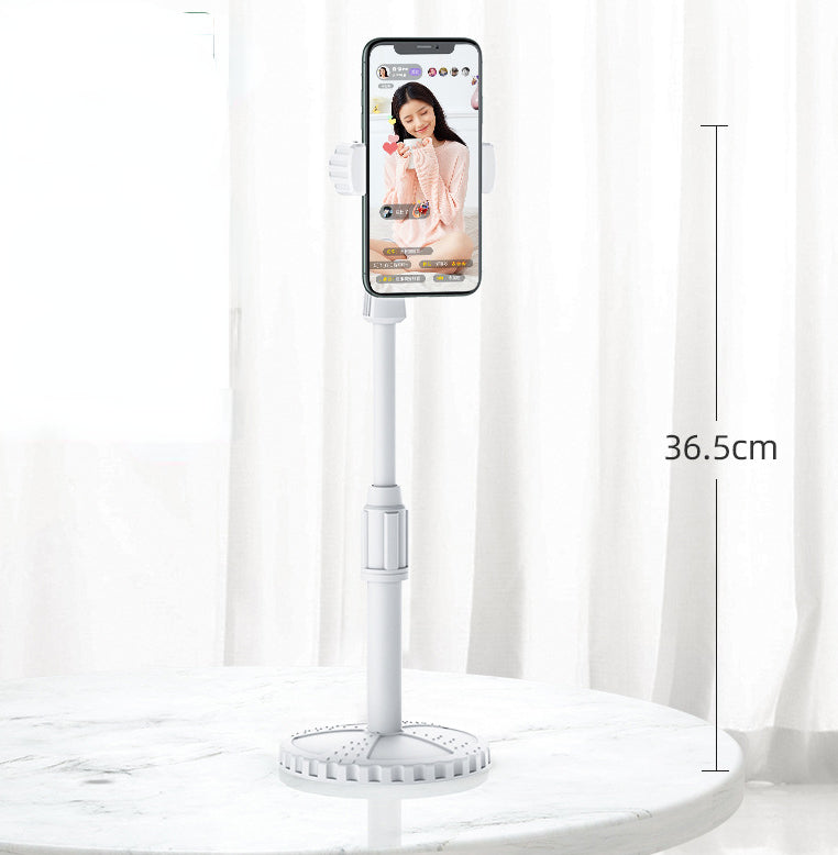 Lazy telescopic disc phone holder