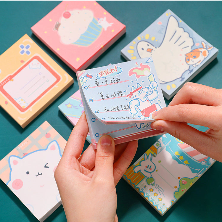 Cute cartoon sticky notes 100 sheets/book