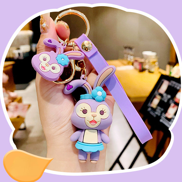 Cute fashion rabbit keychain charm（Random style）