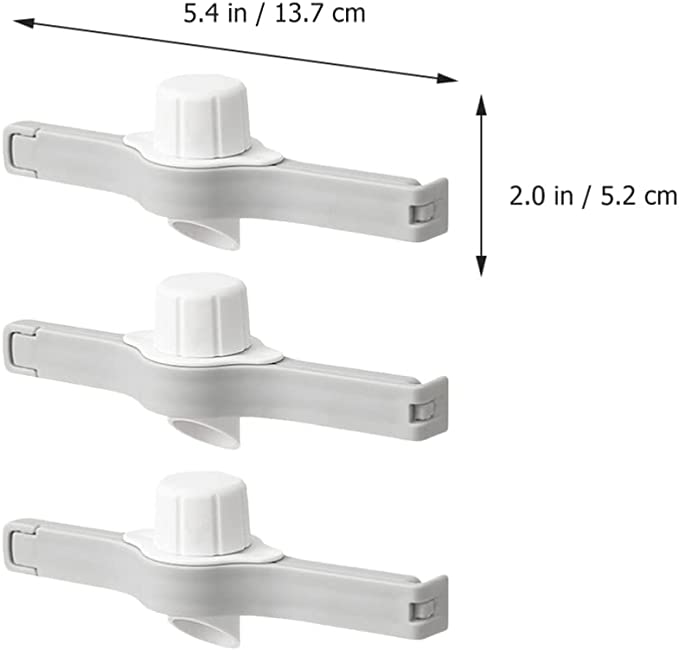 Home discharge nozzle spiral cover food preservation moisture-proof sealing clip (3pcs/pack)