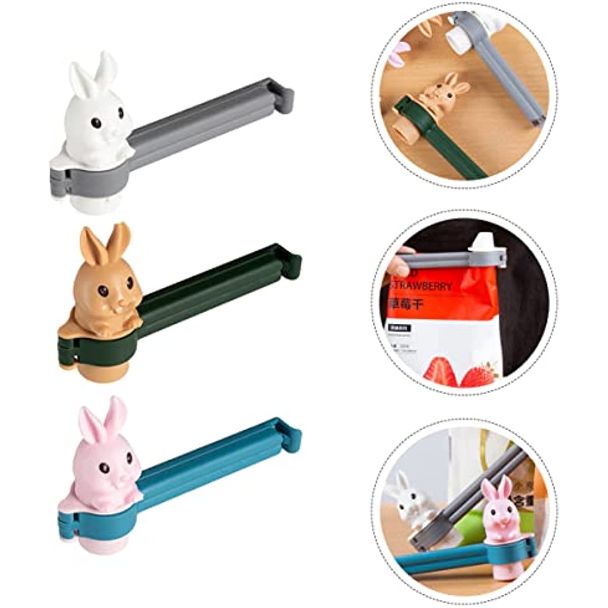 Cute Bunny Food Seal Clip（3pcs/set）