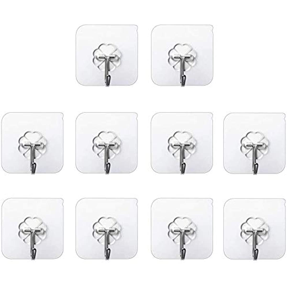 Non-marking clear hooks set of 10pcs