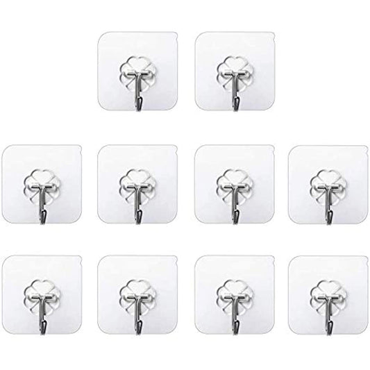 Non-marking clear hooks set of 10pcs