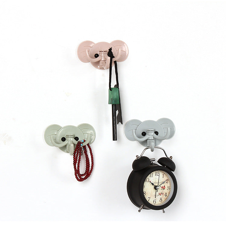 Cute elephant hanging sticky hooks (3pcs/set)