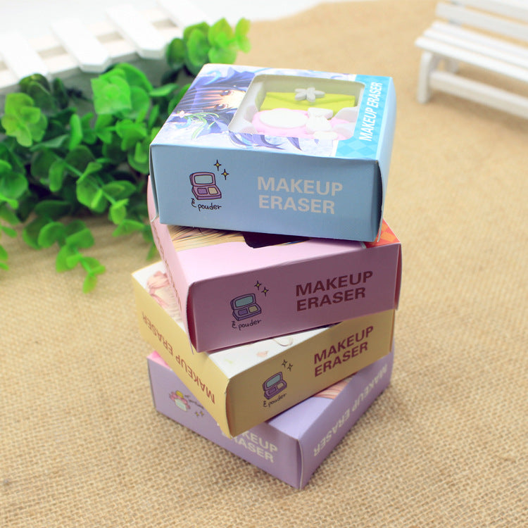 Creative gift boxed cosmetic erasers