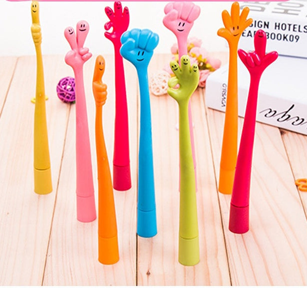 Cute finger ballpoint pen (delivered randomly)