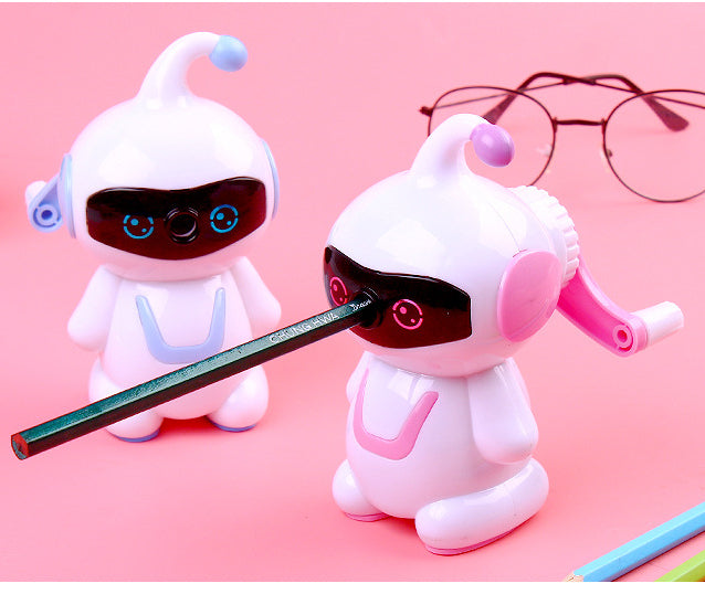 Cartoon robot pencil sharpener