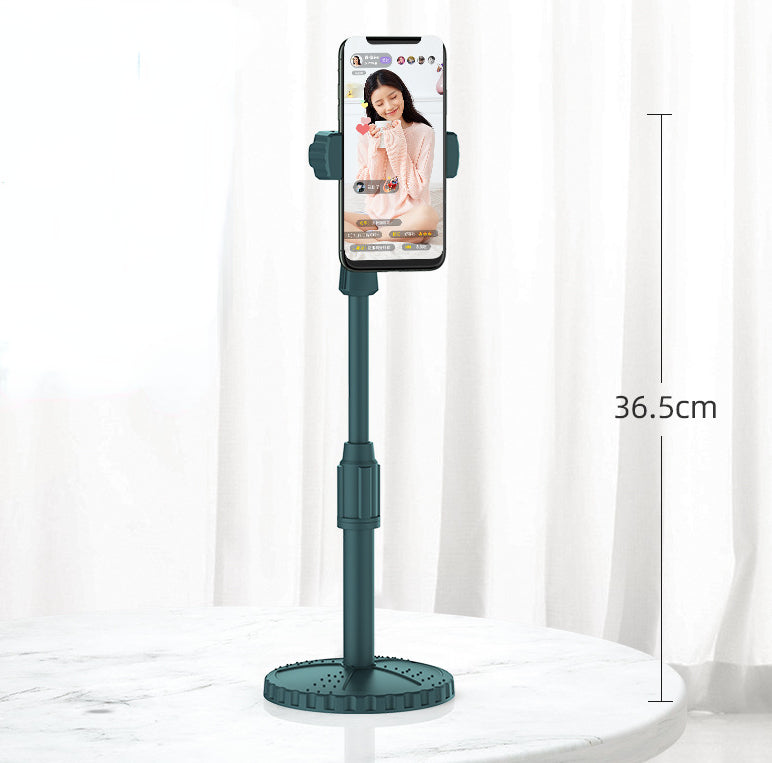 Lazy telescopic disc phone holder