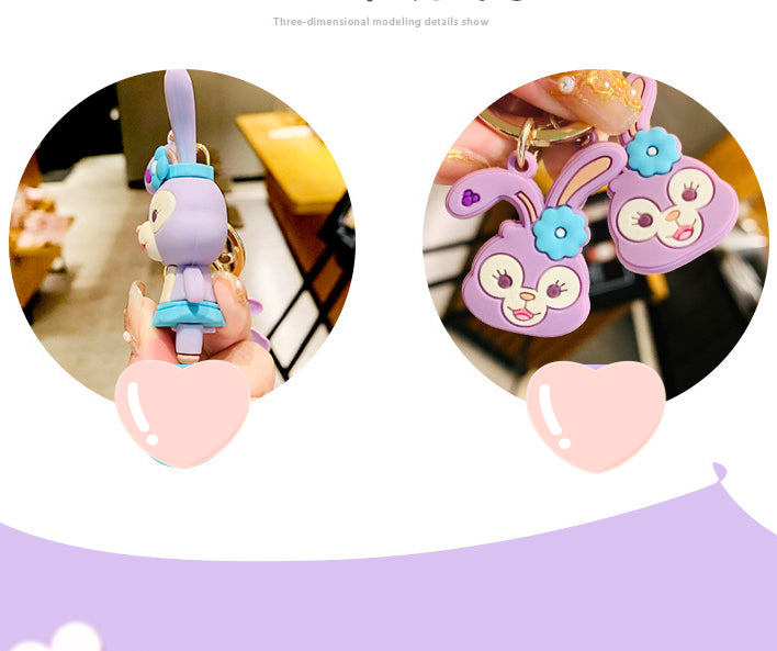 Cute fashion rabbit keychain charm（Random style）