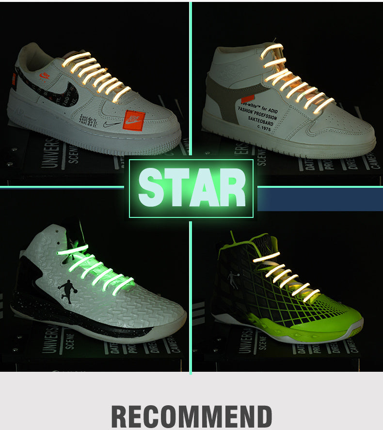 Laser luminous shoelaces