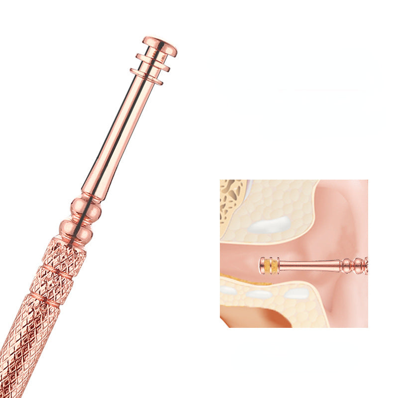 Rose gold luminous ear spoon set