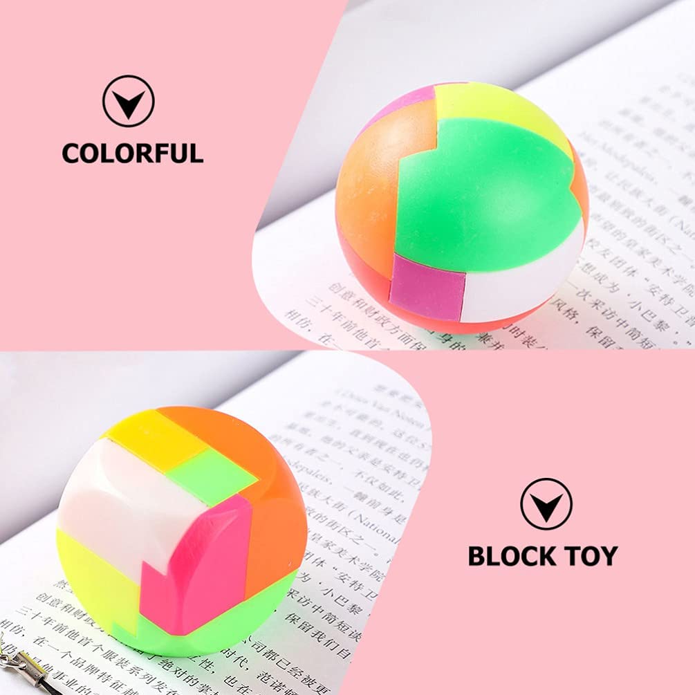 6pcs Assembled Keychains Building Block Toys Creative Intellectual Toys ( Colorful )