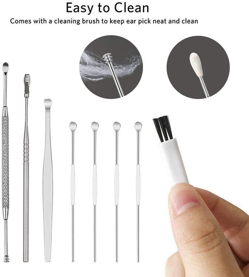 Stainless steel ear spoon 7-piece set