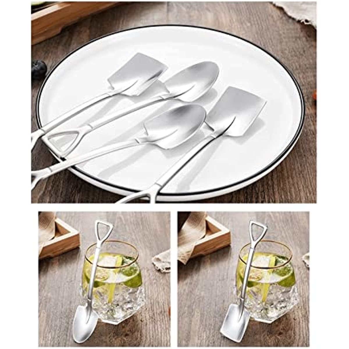 Thickened stainless steel spatula spoon (10 pieces/set)