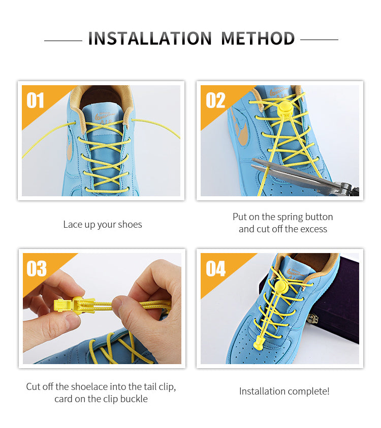 Elastic untied shoelaces