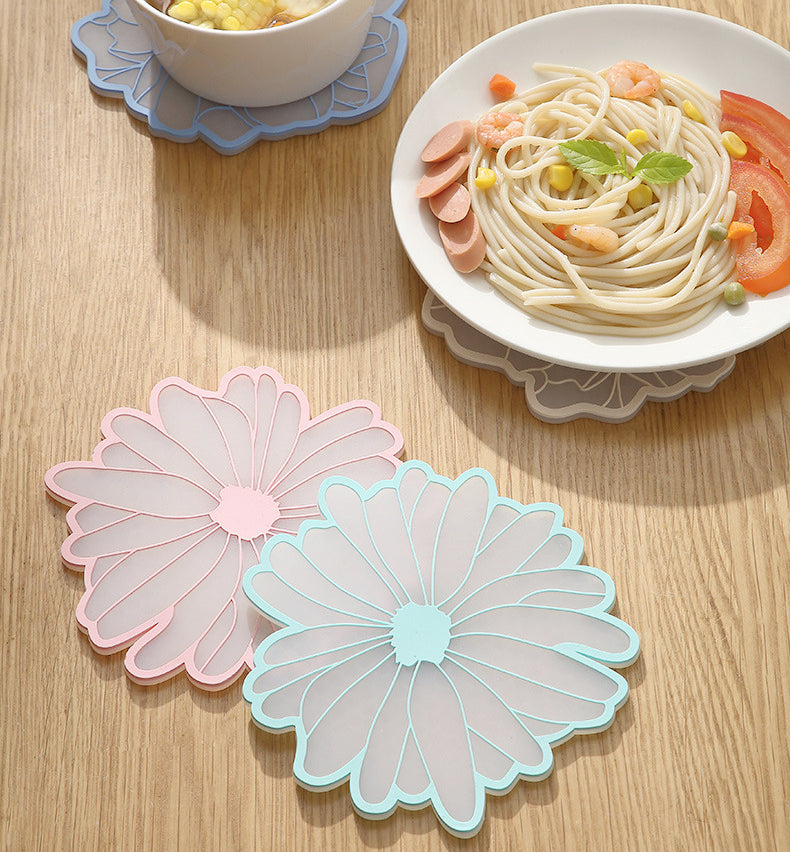 Silicone high temperature resistant anti-scald table mat (4pcs/set)