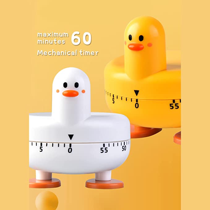 Cute duckling mechanical timer