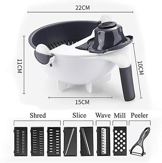 Multifunctional shredder vegetable slicer