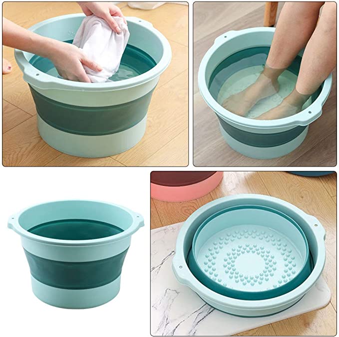 Portable foldable foot soaking bucket