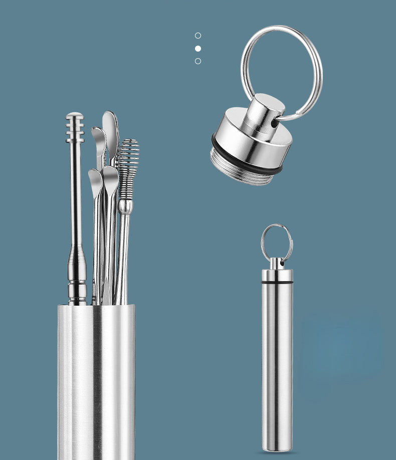 Stainless Steel Ear Plucking Spoon Set