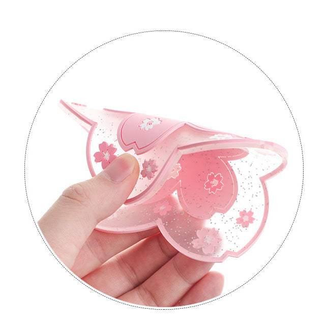 PVC soft rubber cherry blossom heat insulator coasters (3pcs/set for small and large)