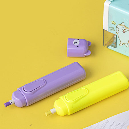 Creative bear electric eraser set