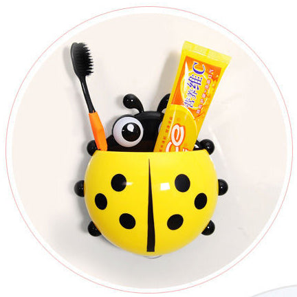 Ladybug toothbrush holder