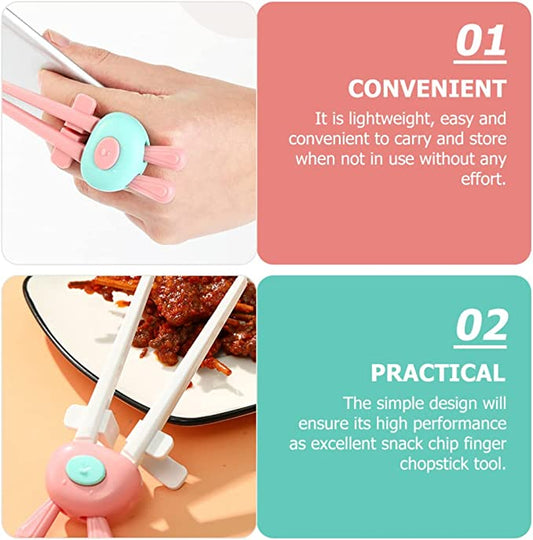 Cartoon lazy person snack finger chopsticks