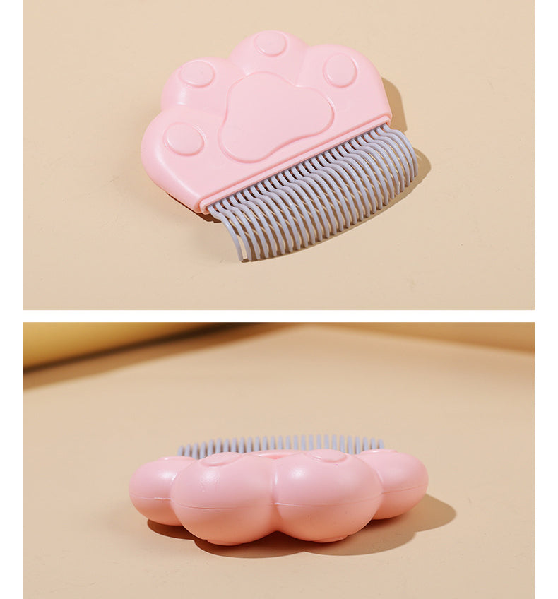 Cat paw massage hair removal comb