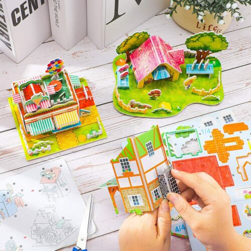 Children's Puzzles Early Learning Educational Toys Paper 3D Puzzles