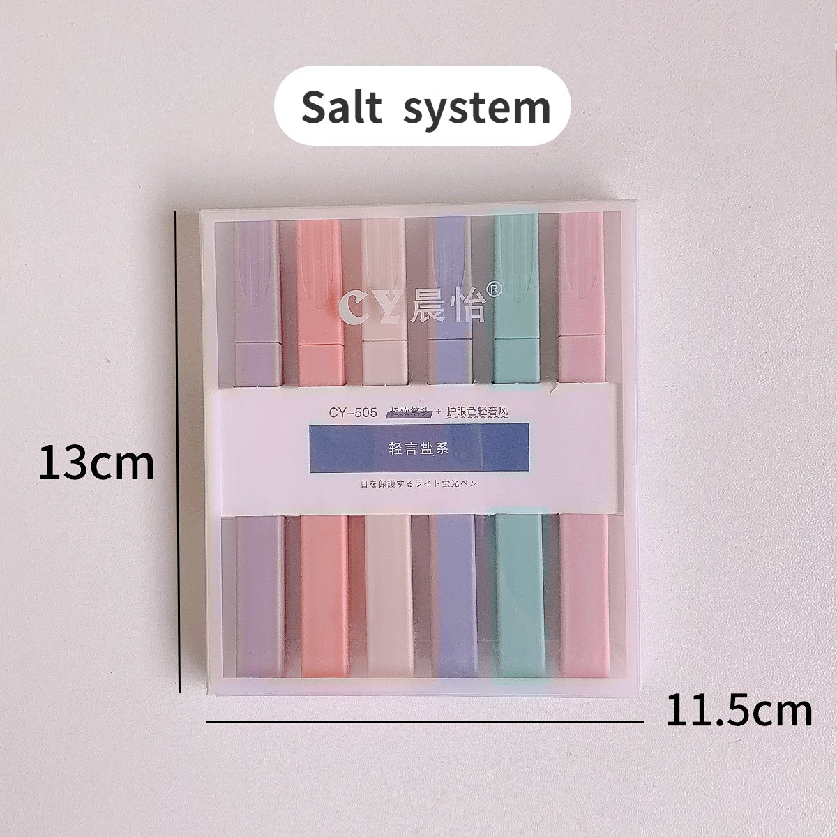 Soft tip highlighter(6 pcs/set)