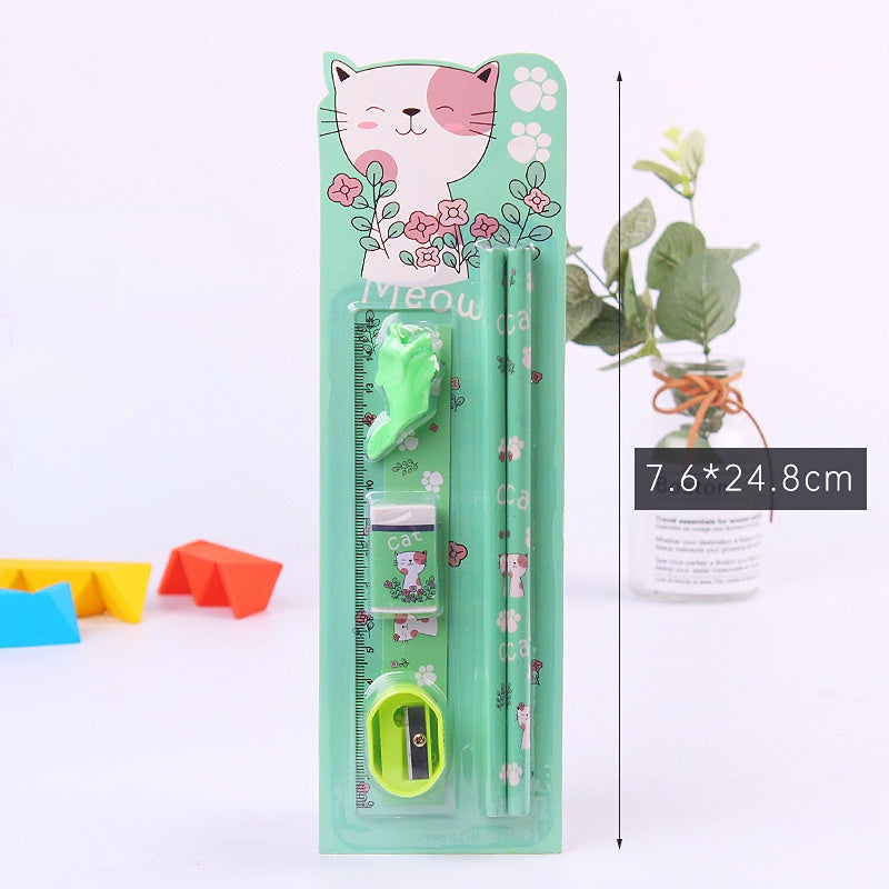 School stationery set of 6 pcs