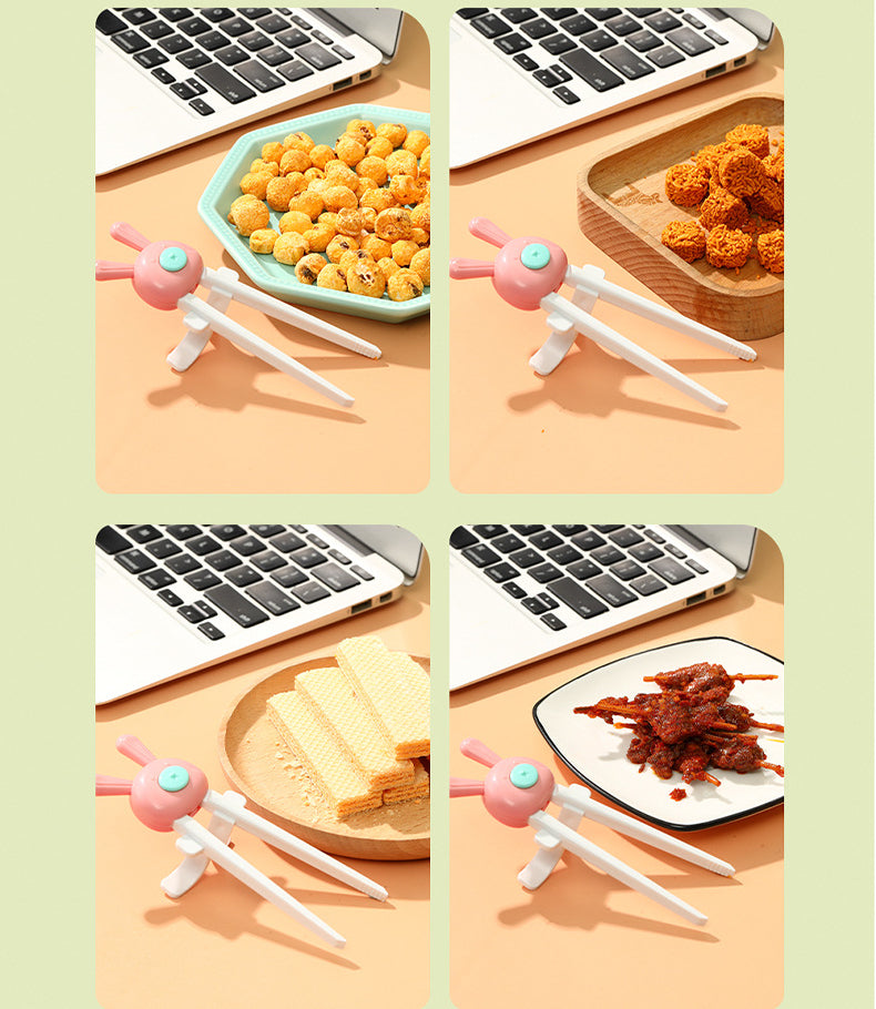 Cartoon lazy person snack finger chopsticks