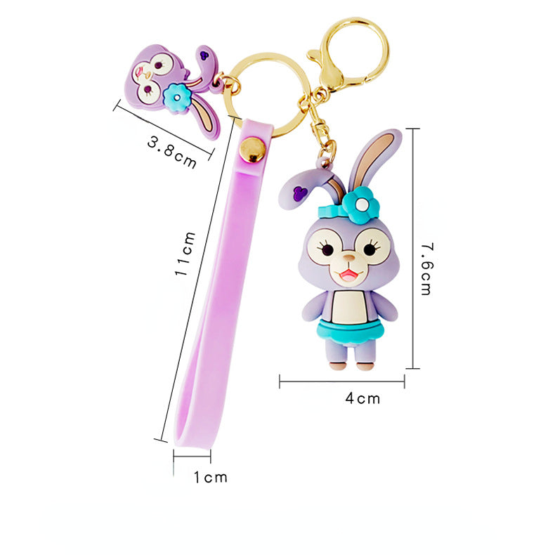 Cute fashion rabbit keychain charm（Random style）