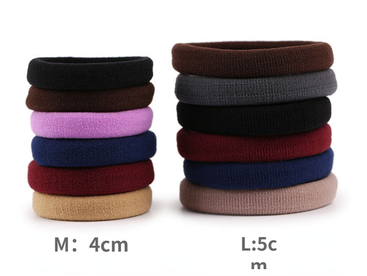 Highly elastic nylon seamless rubber band (20 pcs color random)