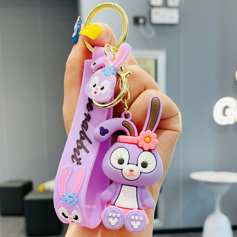 Cute fashion rabbit keychain charm（Random style）