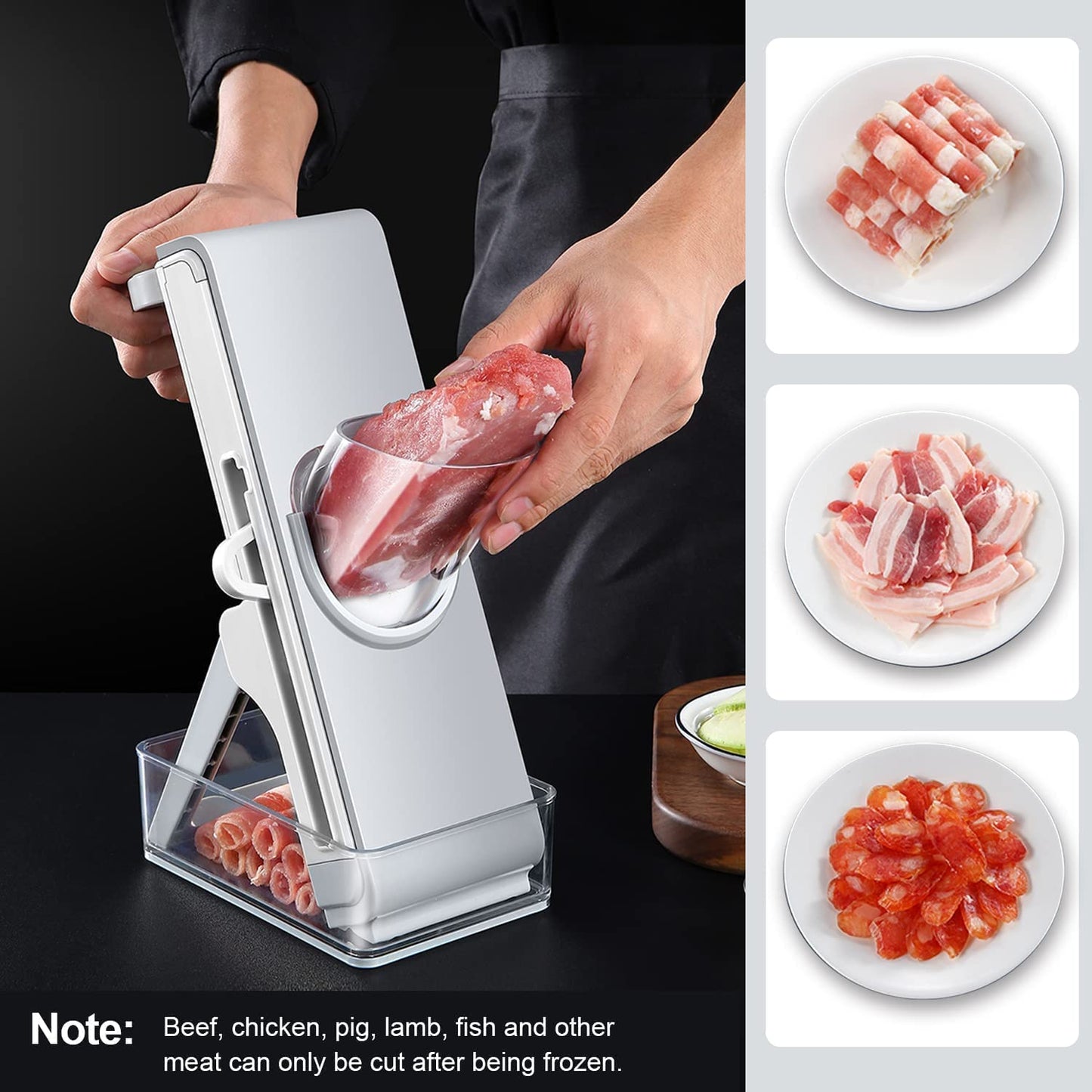 Multifunctional shredder vegetable frozen meat cutter