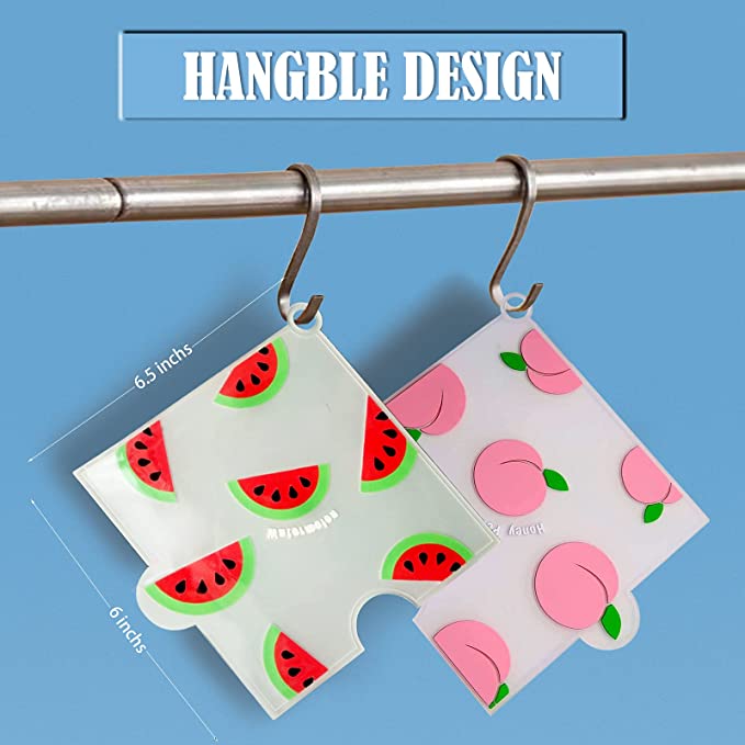 Creative cute cartoon fruit shape PVC soft silicone round heat insulation mat (2 round 3 square / set)